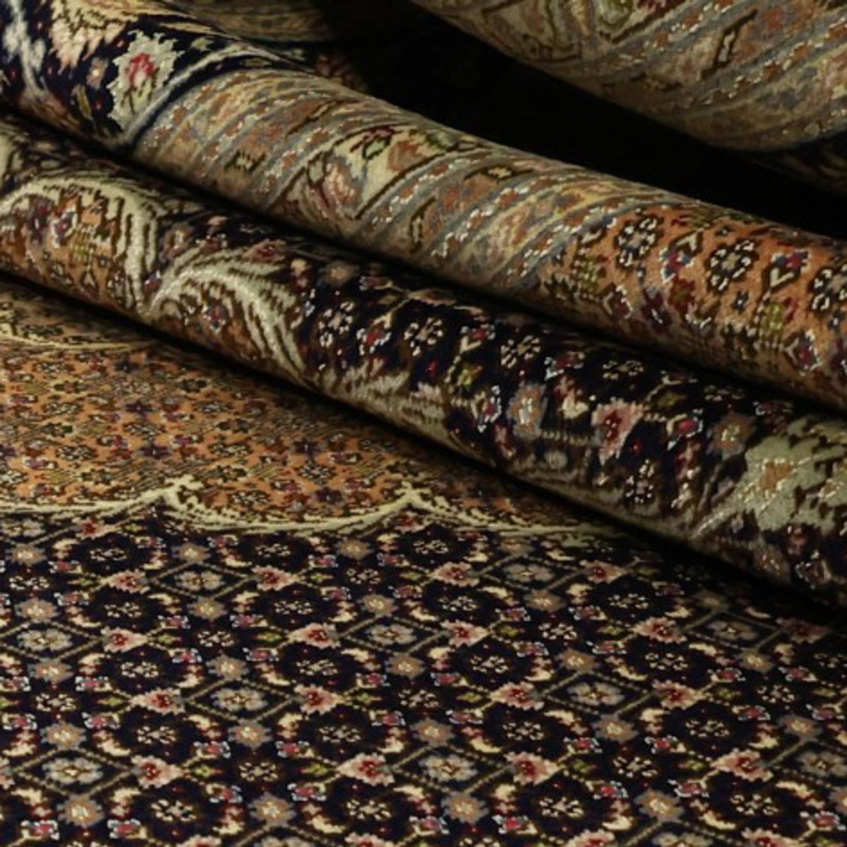 Tapis persan - Tabriz - Royal - Royal - 350 x 249 cm - marron foncé