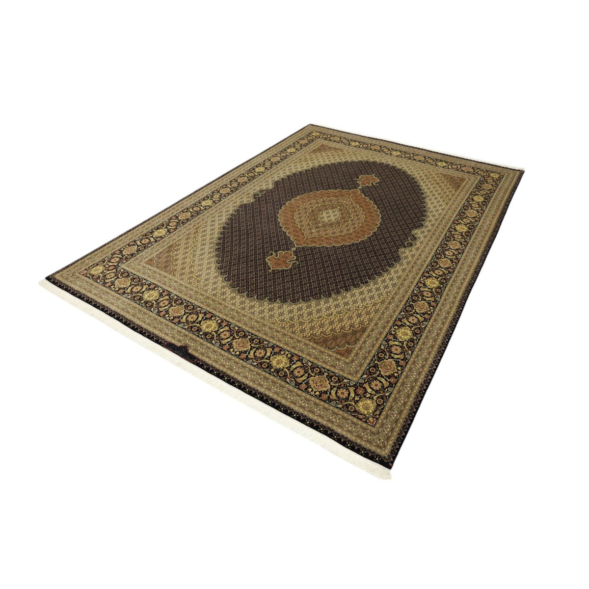 Tapis persan - Tabriz - Royal - Royal - 350 x 249 cm - marron foncé