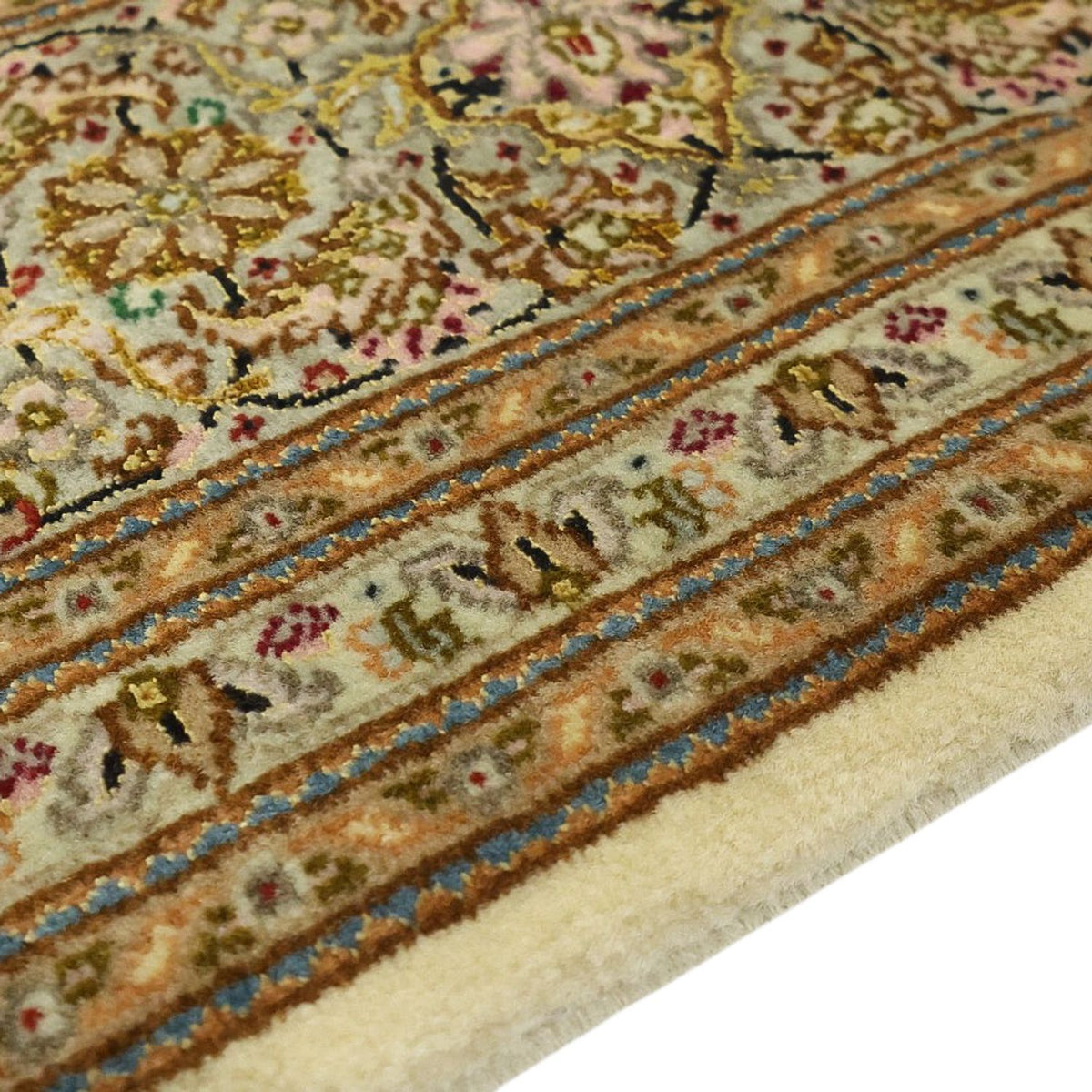 Tapis persan - Tabriz - Royal - Royal - 207 x 151 cm - beige foncé