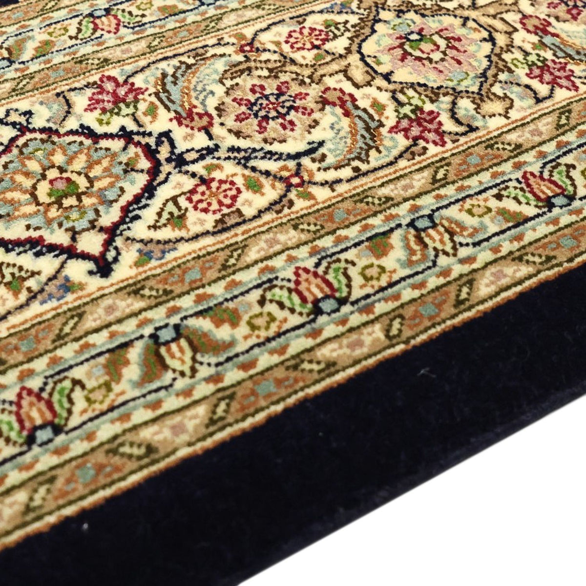 Tapis persan - Tabriz - Royal - Royal - 194 x 153 cm - beige foncé