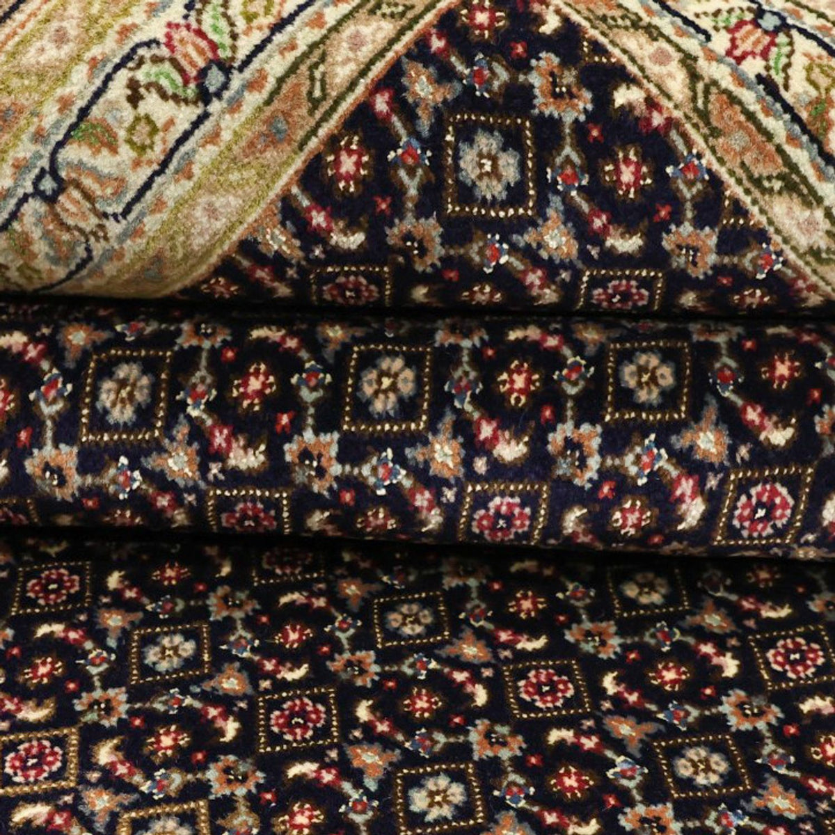 Tapis persan - Tabriz - Royal - Royal - 194 x 153 cm - beige foncé