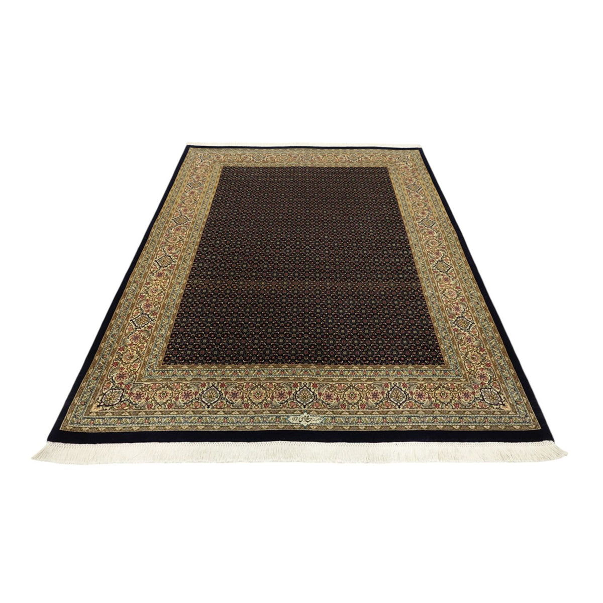 Tapis persan - Tabriz - Royal - Royal - 194 x 153 cm - beige foncé
