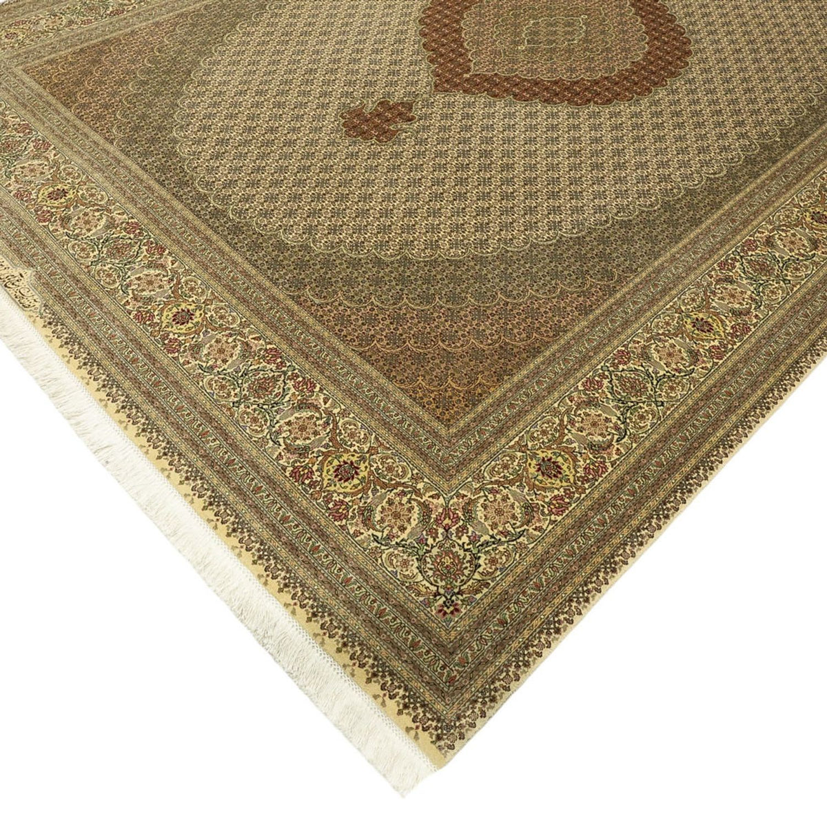 Tapis persan - Tabriz - Royal - Royal - 357 x 248 cm - beige clair