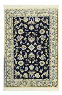 Tapis persan - Nain - Royal - Royal - 114 x 78 cm - bleu foncé