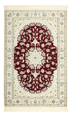 Tapis persan - Nain - Royal - Royal - 152 x 100 cm - rouge