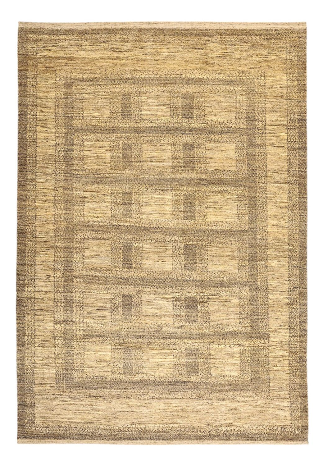 Tapis Gabbeh - Loribaft Persan - 236 x 165 cm - beige foncé