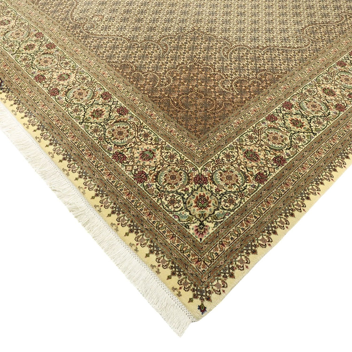 Tapis persan - Tabriz - Royal - Royal - 303 x 203 cm - beige foncé