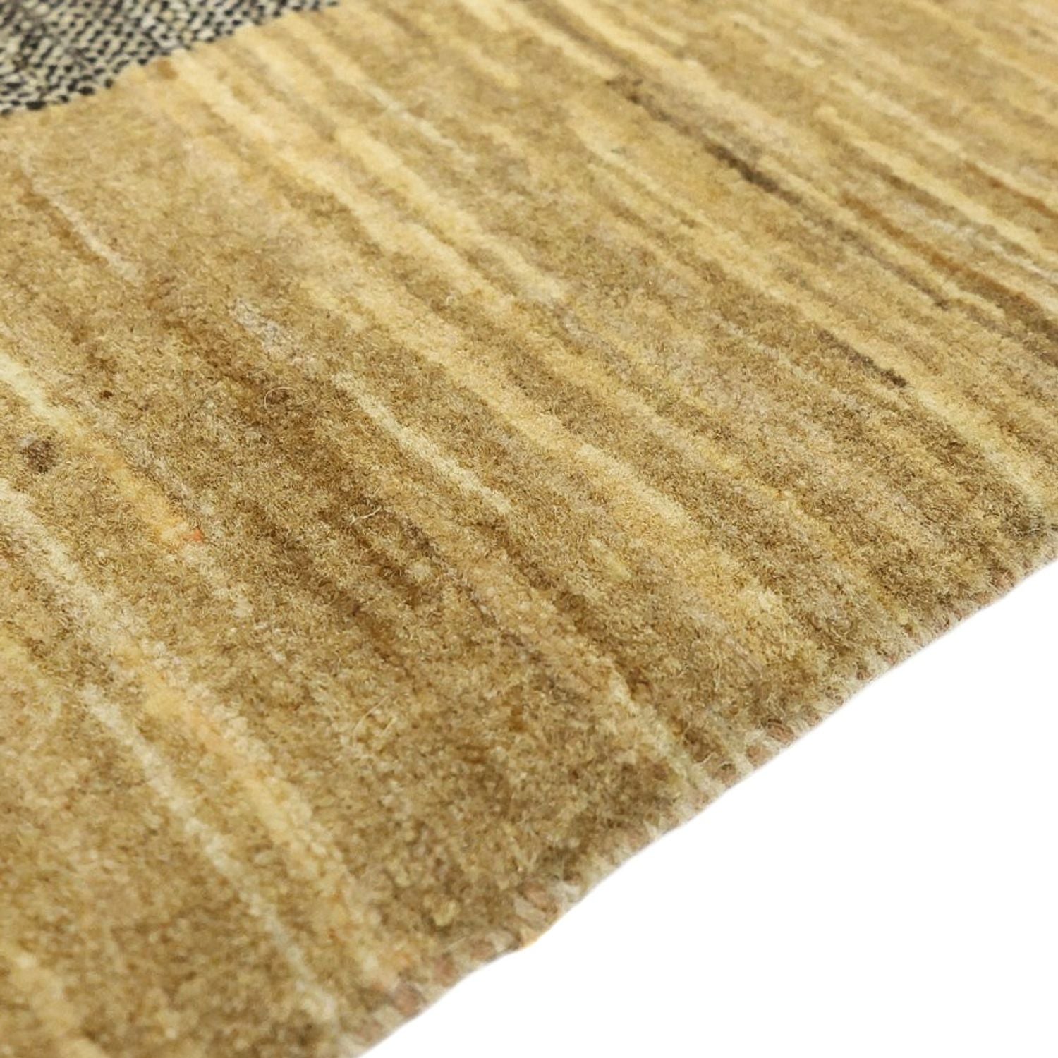 Tapis Gabbeh - Loribaft Persan carré  - 200 x 194 cm - beige foncé