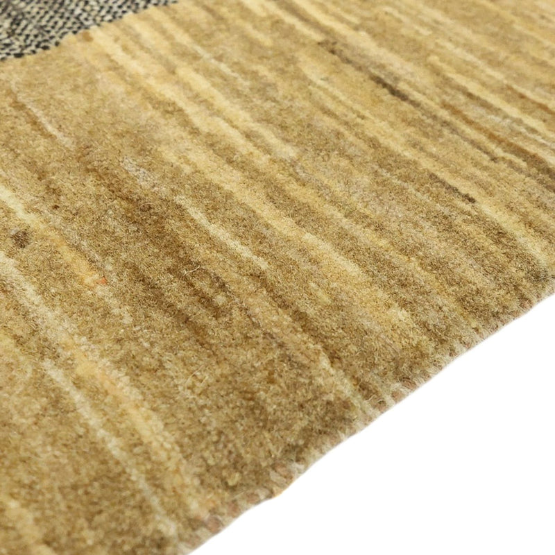 Tapis Gabbeh - Loribaft Persan carré  - 200 x 194 cm - beige foncé