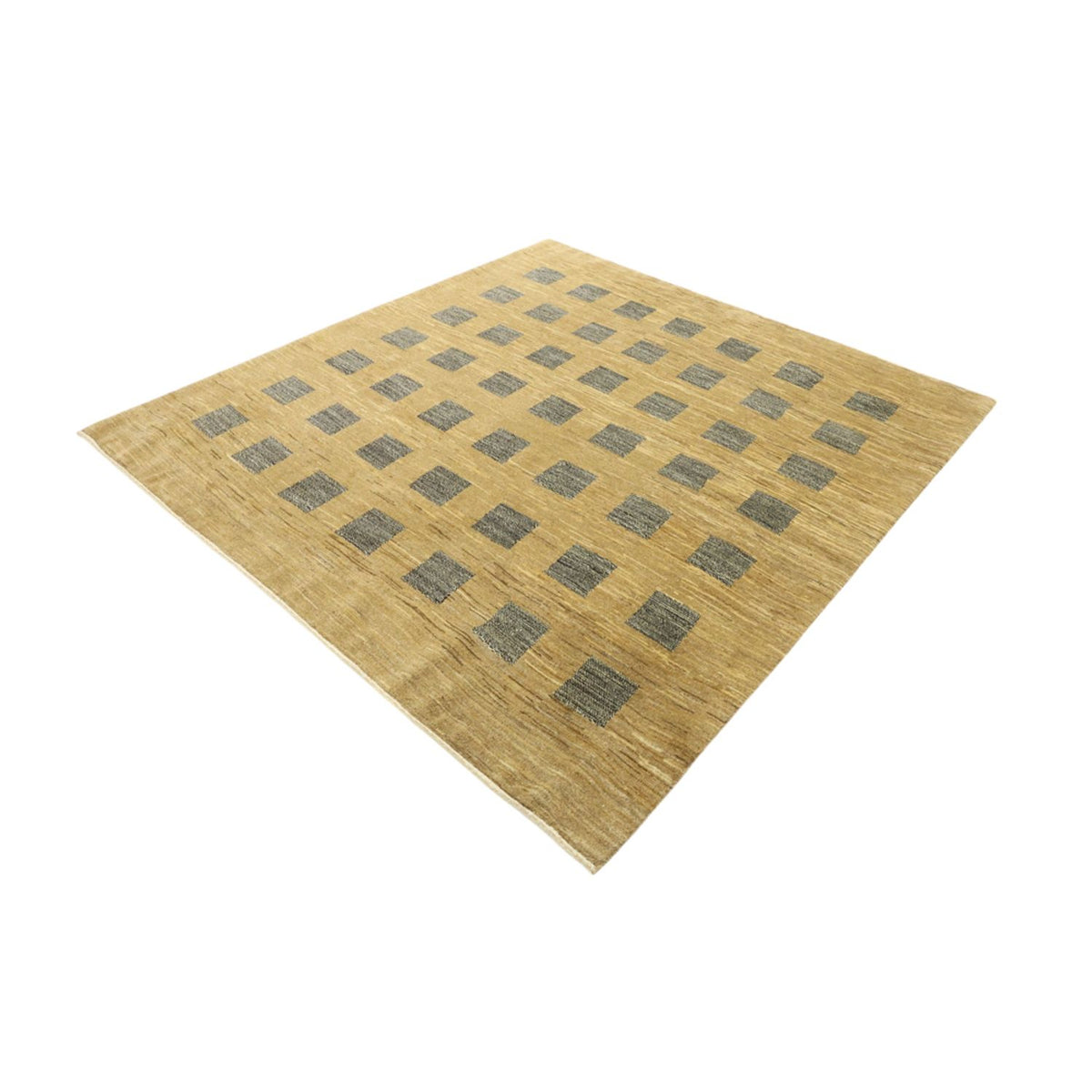Tapis Gabbeh - Loribaft Persan carré  - 200 x 194 cm - beige foncé