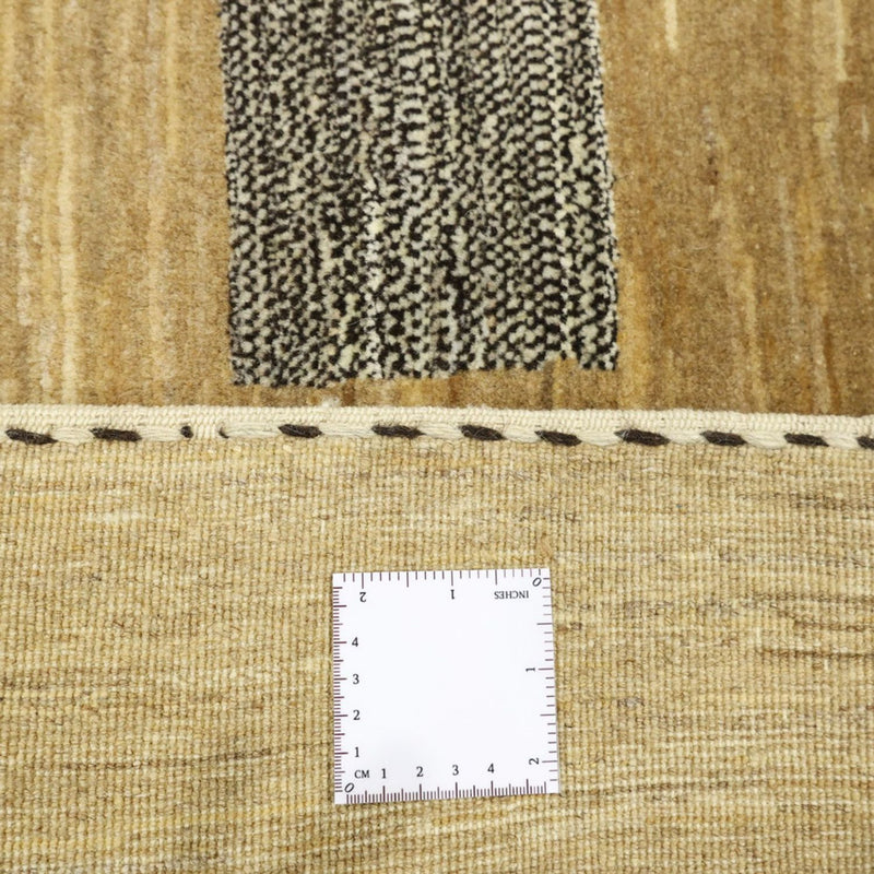 Tapis Gabbeh - Loribaft Persan carré  - 200 x 194 cm - beige foncé