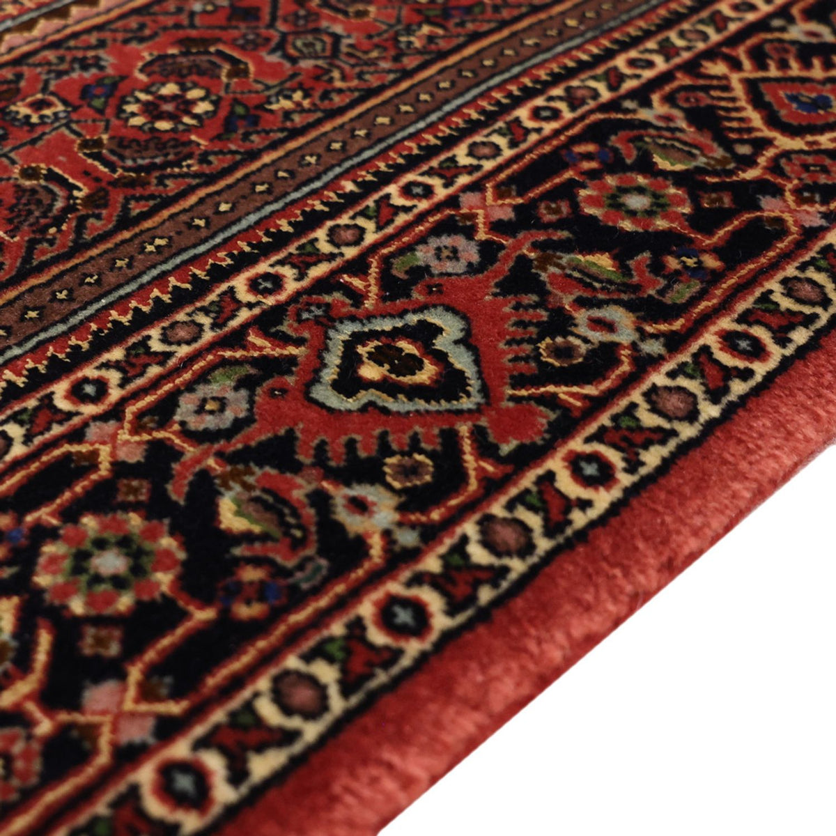 Tapis persan - Bidjar - 154 x 89 cm - rouge foncé