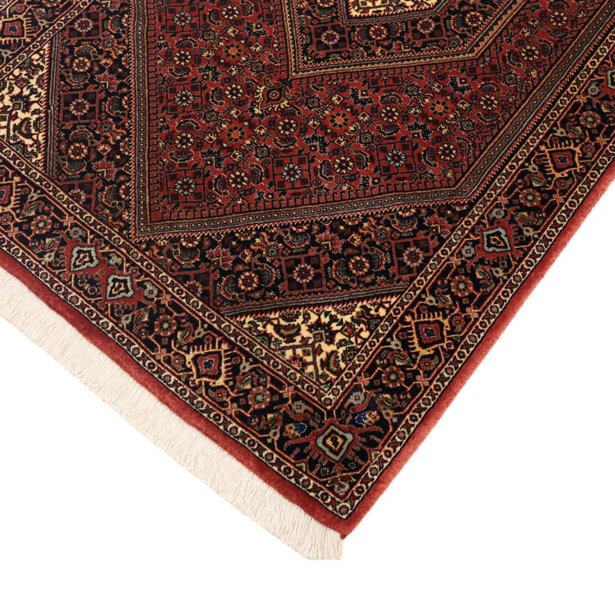 Tapis persan - Bidjar - 154 x 89 cm - rouge foncé
