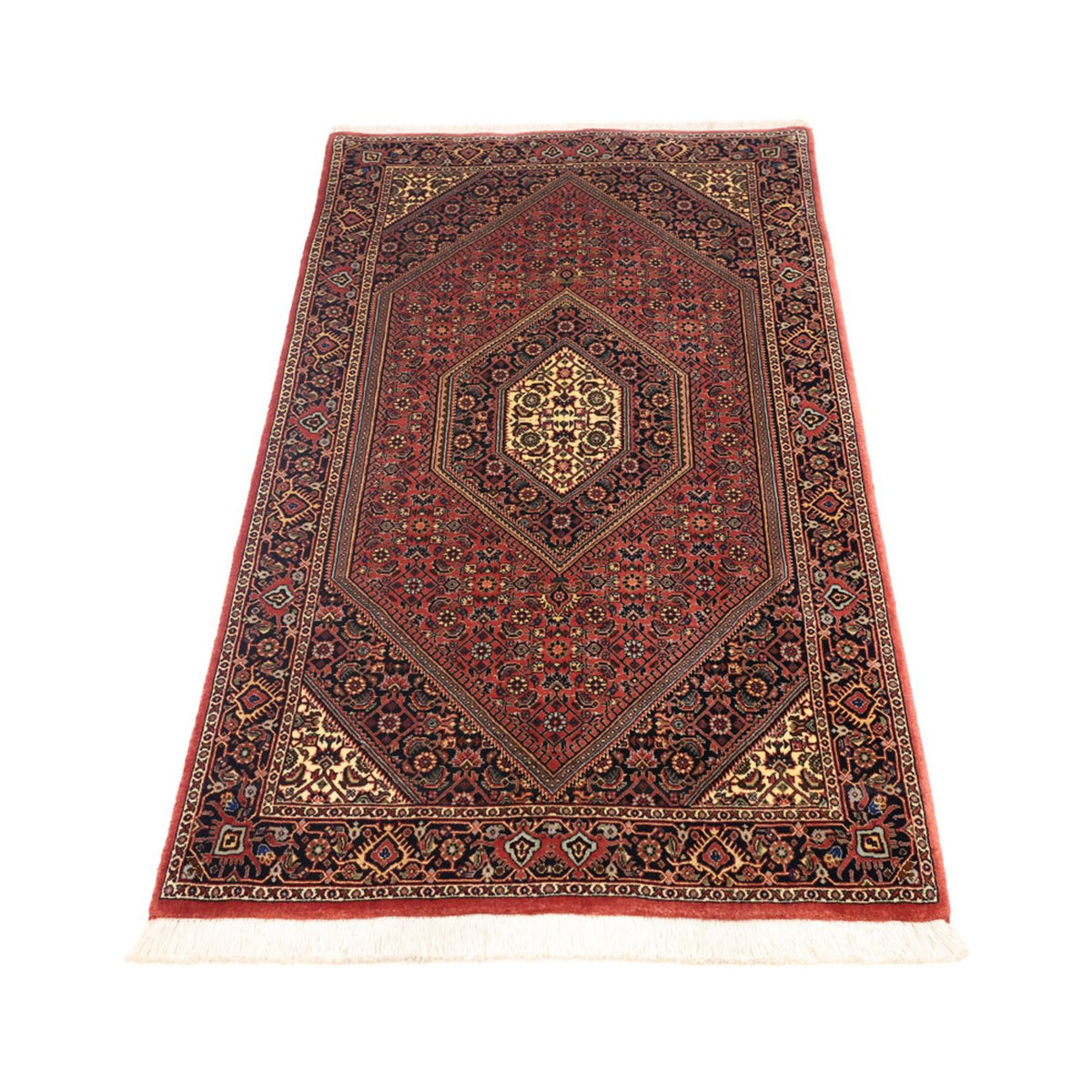 Tapis persan - Bidjar - 154 x 89 cm - rouge foncé