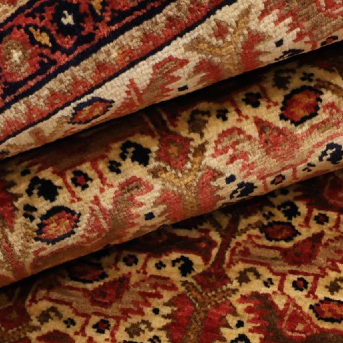 Tapis de couloir Tapis Gabbeh - Loribaft Persan - 187 x 103 cm - marron