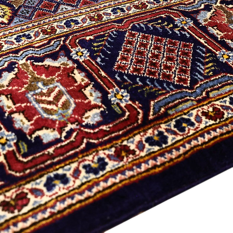 Tapis persan - Keshan - 215 x 140 cm - bleu foncé