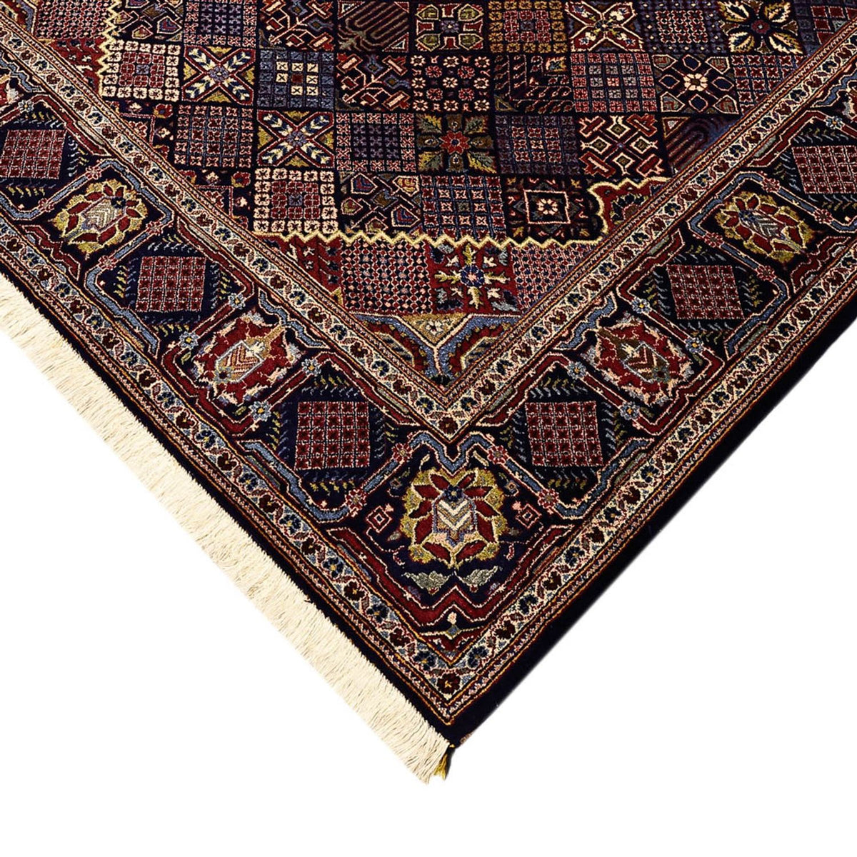 Tapis persan - Keshan - 215 x 140 cm - bleu foncé