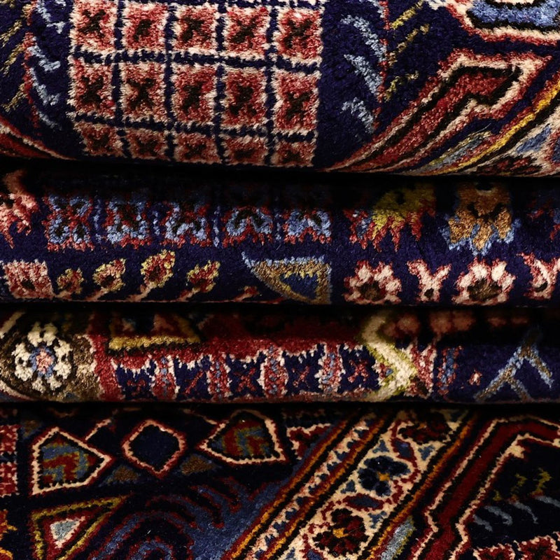 Tapis persan - Keshan - 215 x 140 cm - bleu foncé