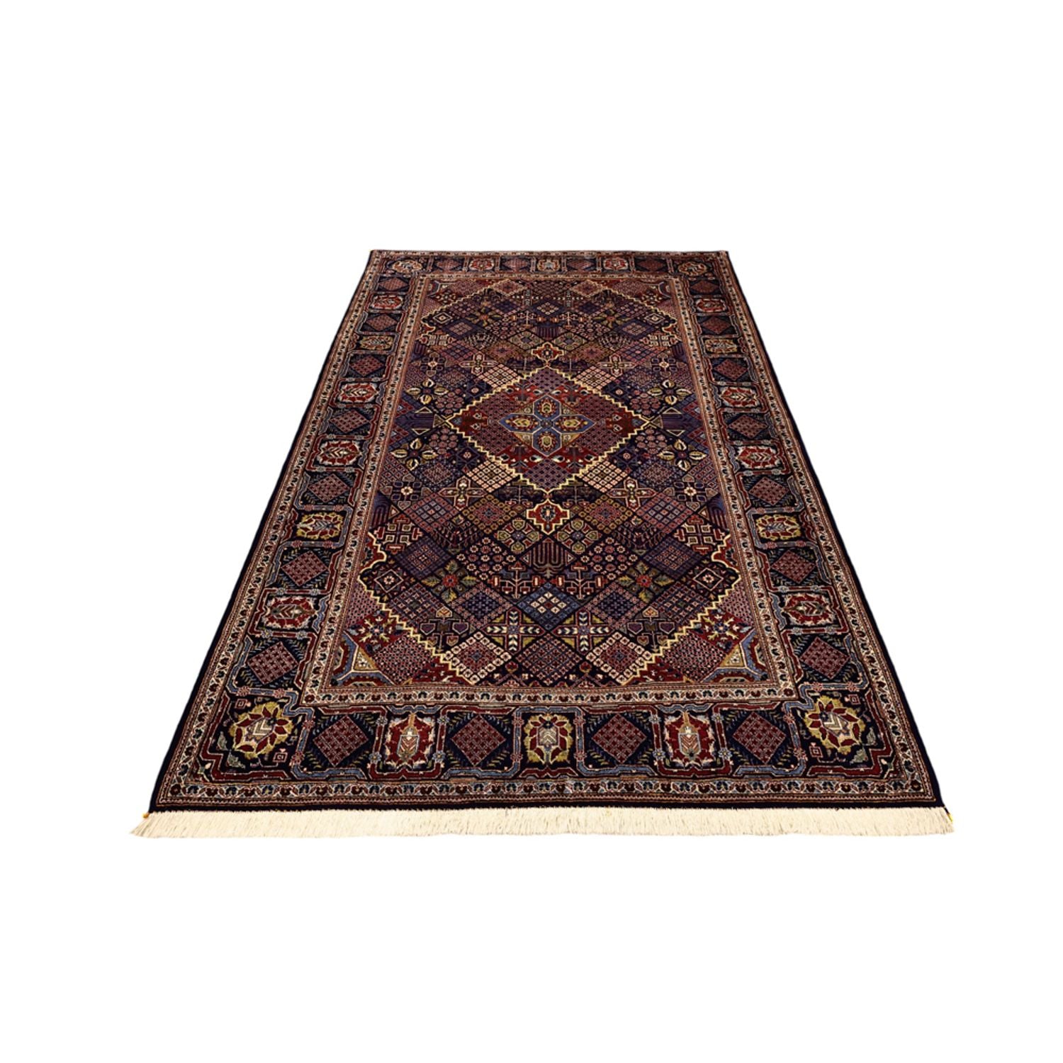Tapis persan - Keshan - 215 x 140 cm - bleu foncé