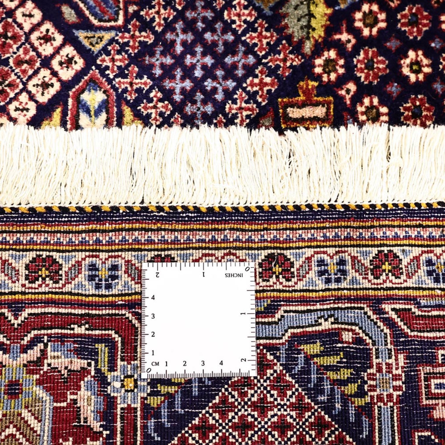 Tapis persan - Keshan - 215 x 140 cm - bleu foncé