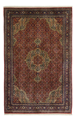 Tapis persan - Bidjar - 216 x 144 cm - rouge foncé