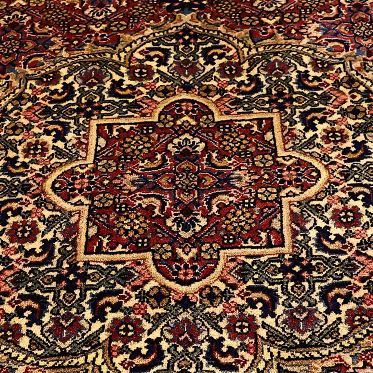 Tapis persan - Bidjar - Royal - 216 x 144 cm - rouge foncé