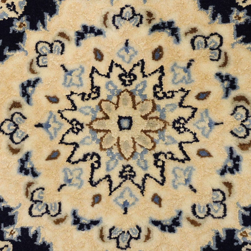 Tapis persan - Nain - Royal - Royal - 114 x 78 cm - bleu foncé