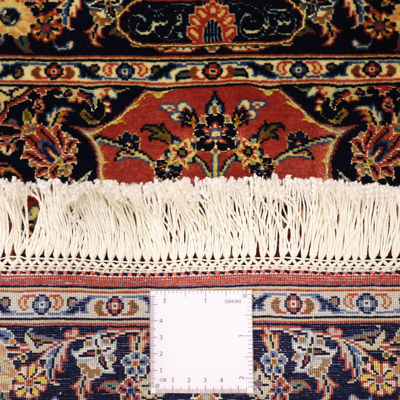 Tapis persan - Keshan - Chaîne de soie - 122 x 59 cm - rouge