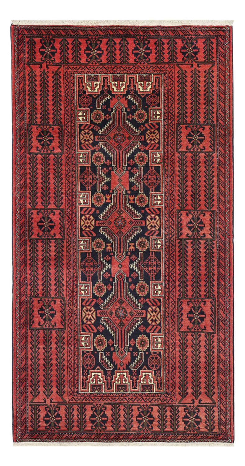Tapis de couloir Tapis Belutsch - 195 x 100 cm - rouge foncé