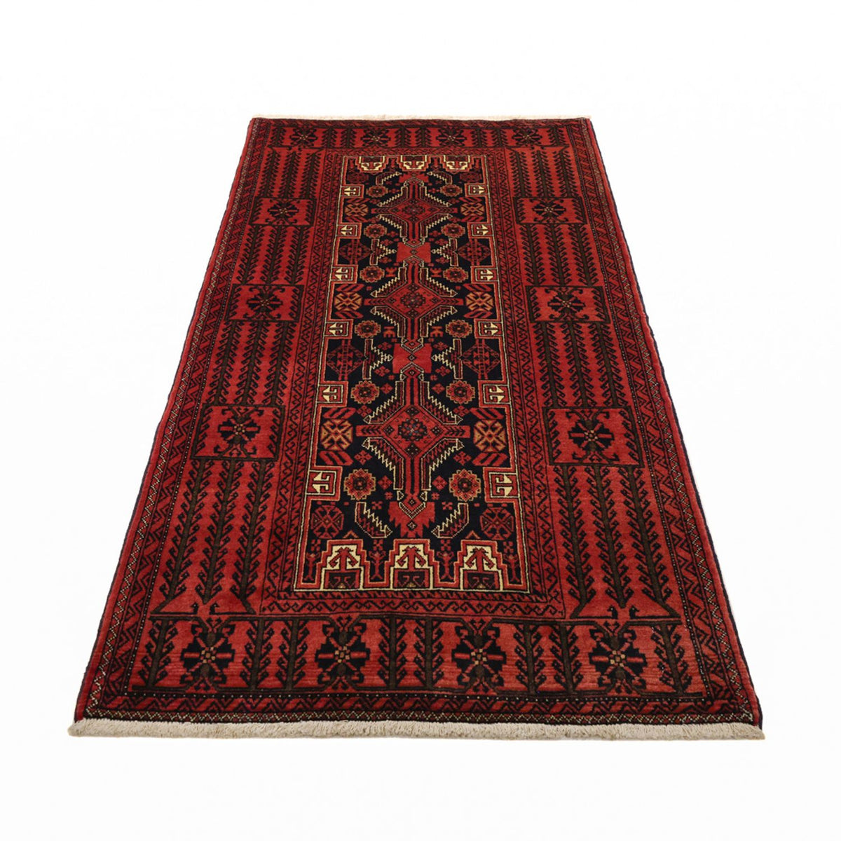 Tapis de couloir Tapis Belutsch - 195 x 100 cm - rouge foncé
