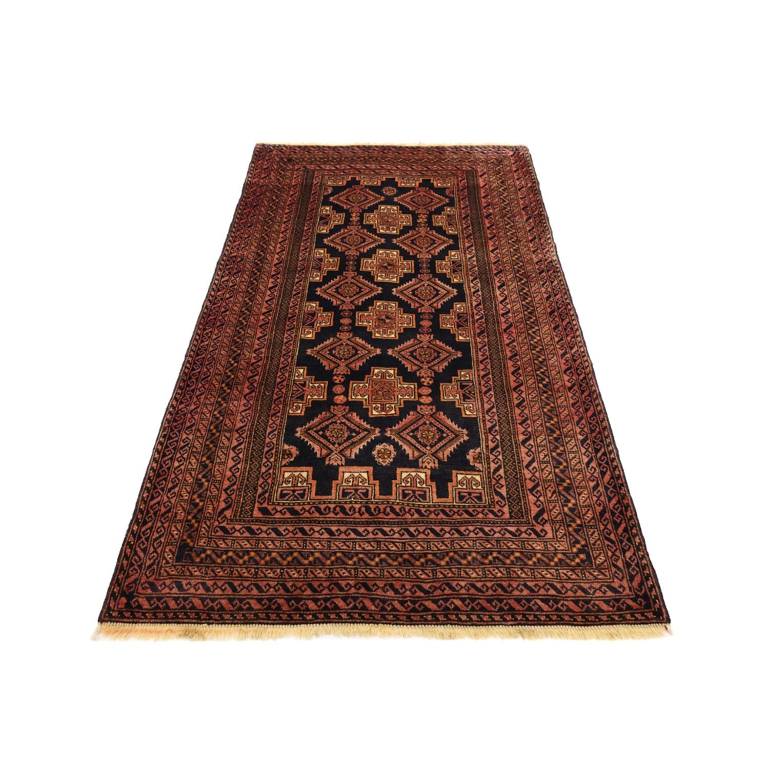 Tapis de couloir Tapis Belutsch - 186 x 101 cm - marron foncé