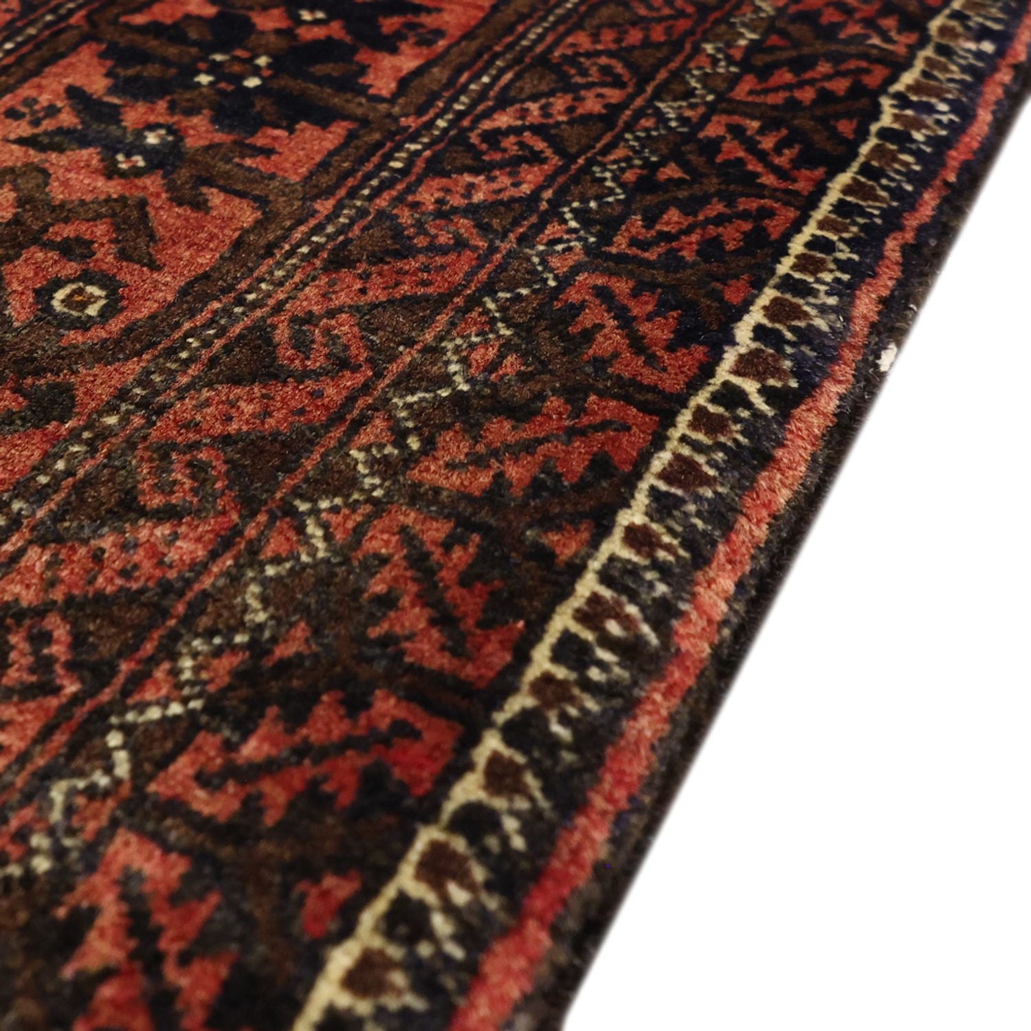Tapis de couloir Tapis Belutsch - 198 x 109 cm - marron foncé