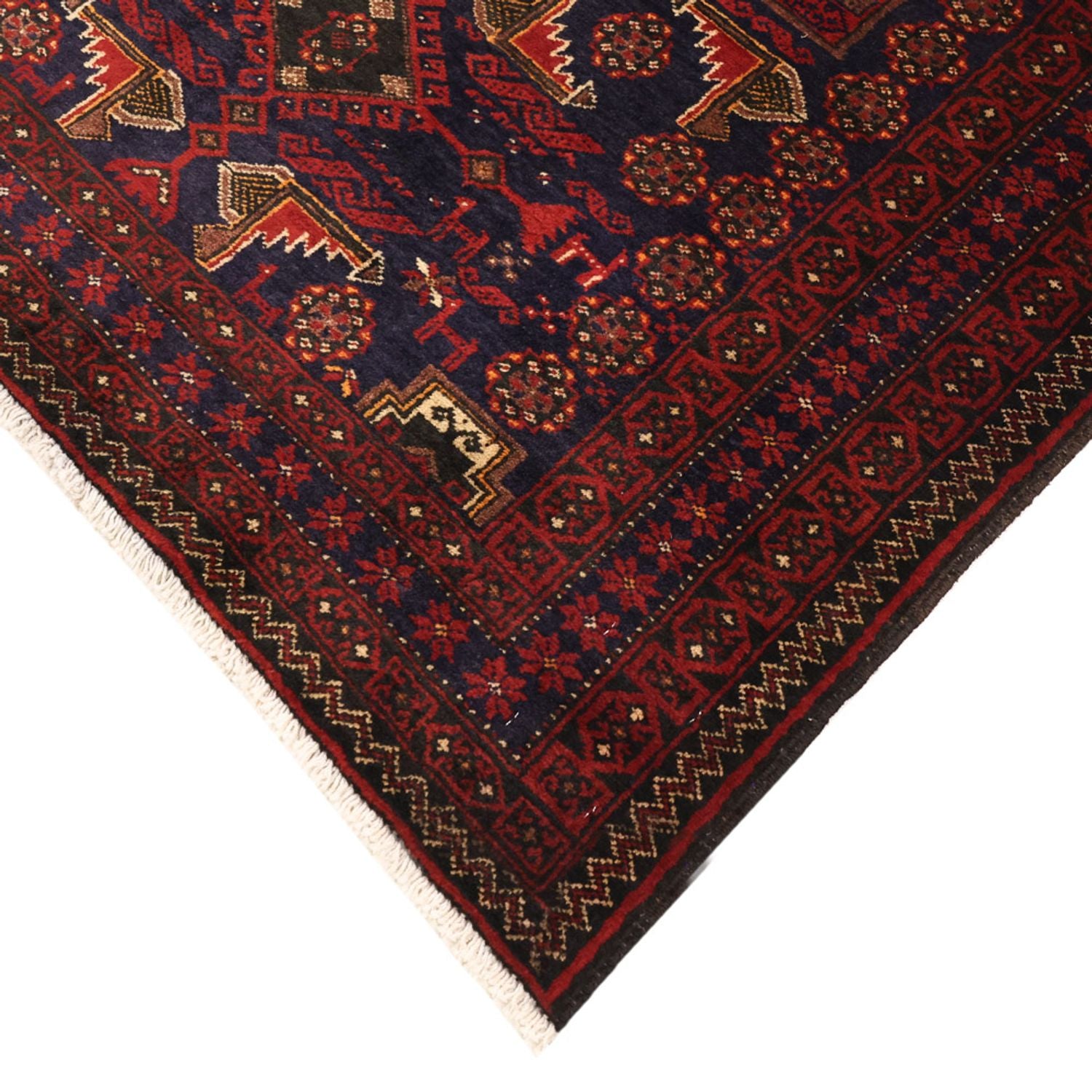 Tapis de couloir Tapis Belutsch - 194 x 101 cm - rouge foncé