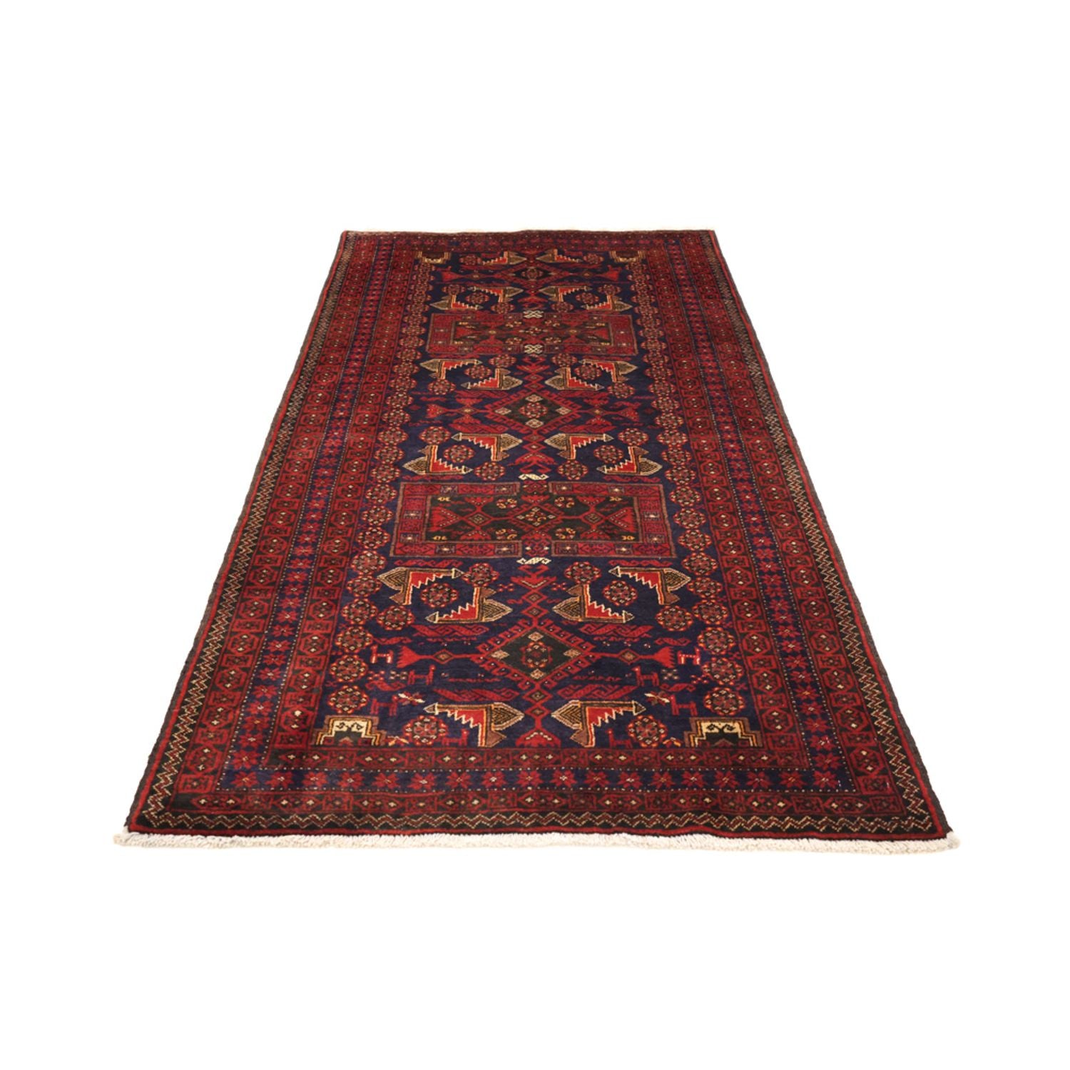 Tapis de couloir Tapis Belutsch - 194 x 101 cm - rouge foncé