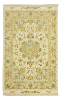 Tapis persan - Tabriz - Premium - Chaîne de soie - 160 x 97 cm - sable