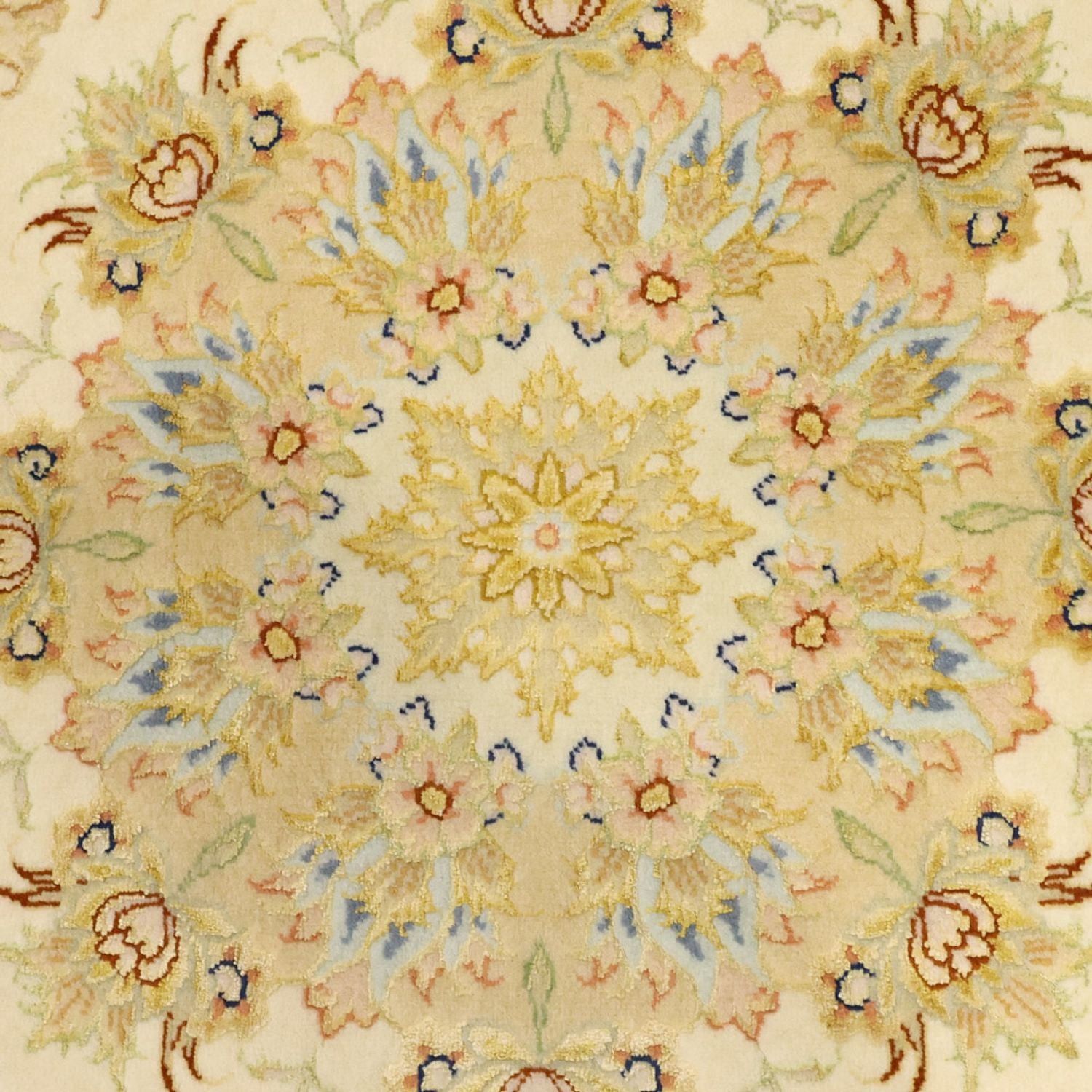 Tapis persan - Tabriz - Premium - Chaîne de soie - 160 x 97 cm - sable