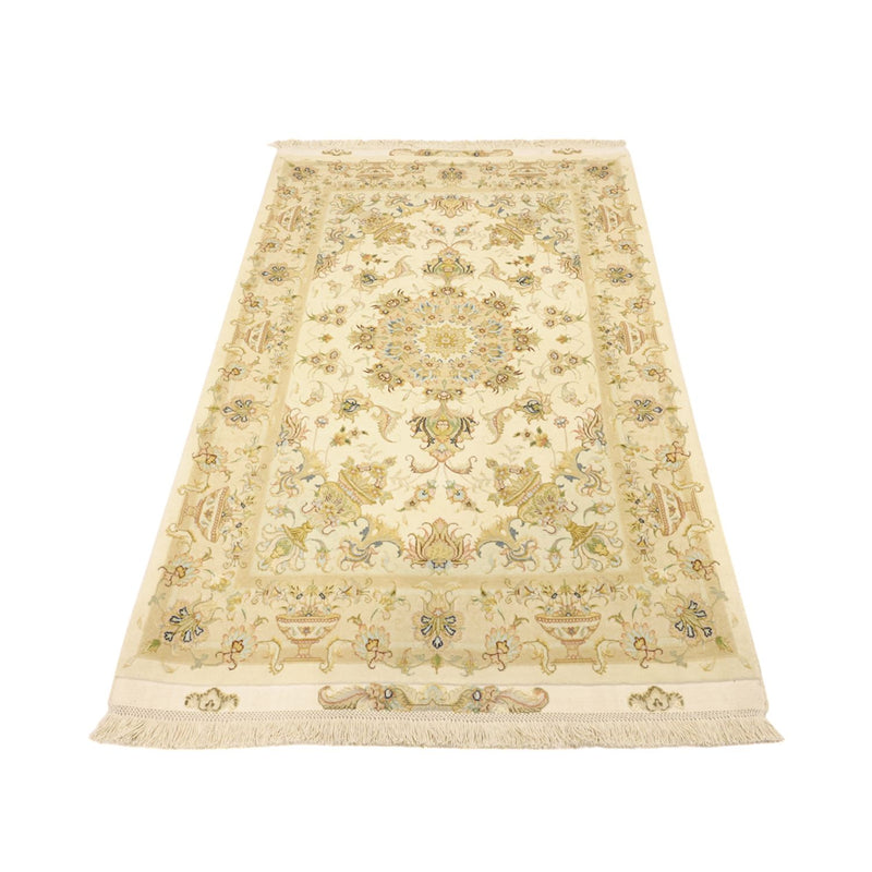 Tapis persan - Tabriz - Premium - Chaîne de soie - 160 x 97 cm - sable