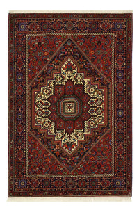 Tapis persan - Nomadic - 152 x 102 cm - rouge foncé