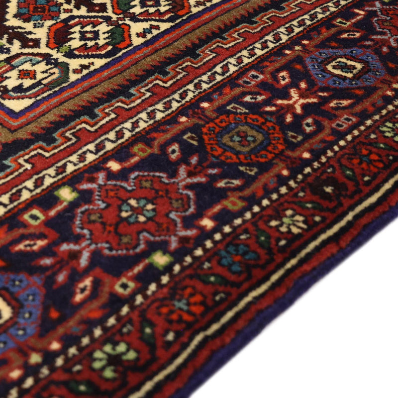 Tapis persan - Nomadic - 152 x 102 cm - rouge foncé