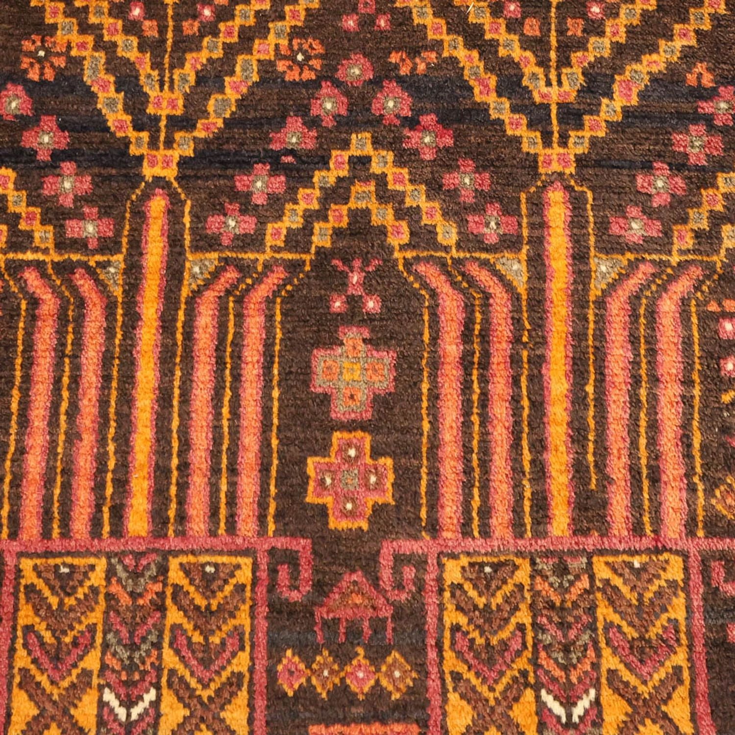 Tapis de couloir Tapis Belutsch - 211 x 102 cm - multicolore
