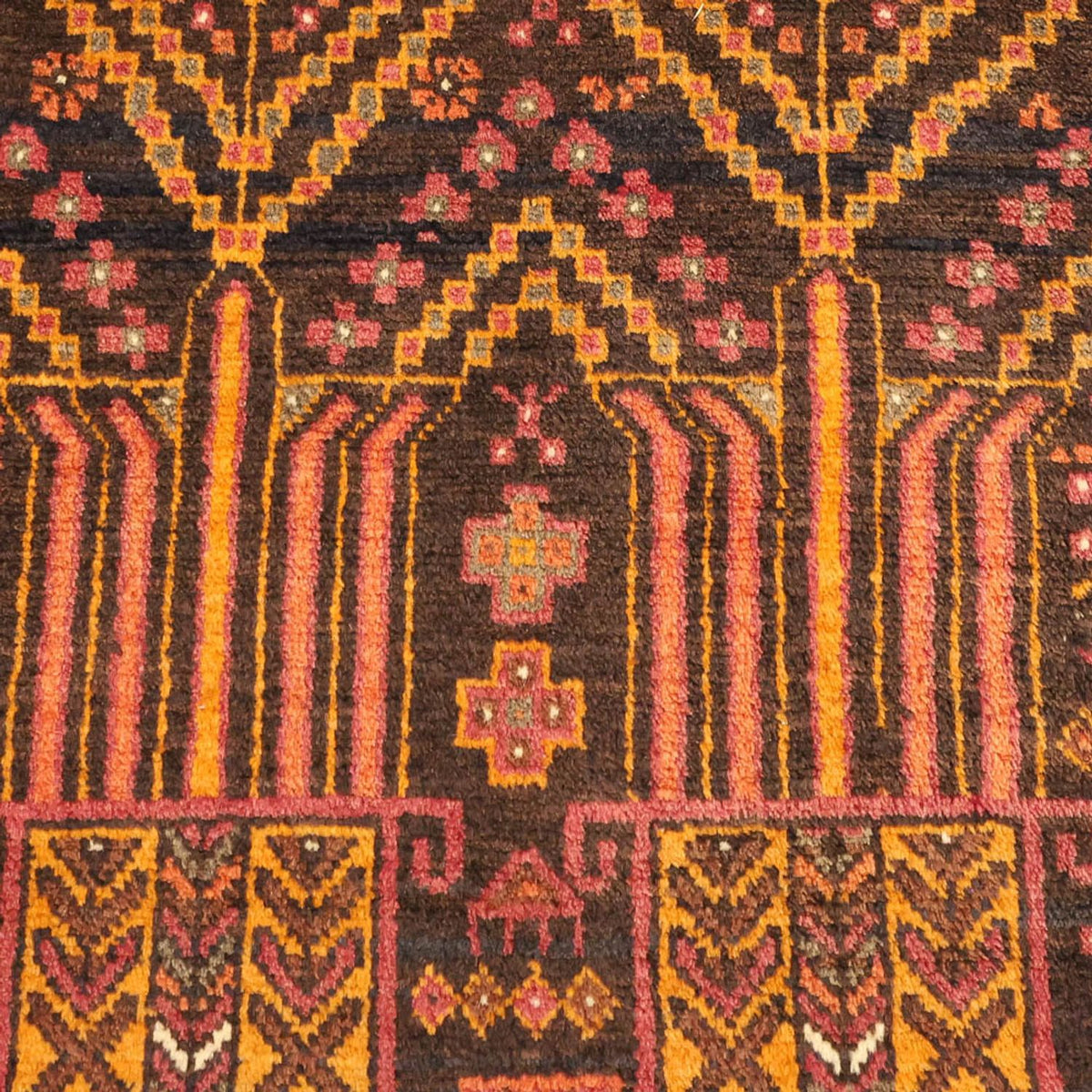 Tapis de couloir Tapis Belutsch - 211 x 102 cm - multicolore