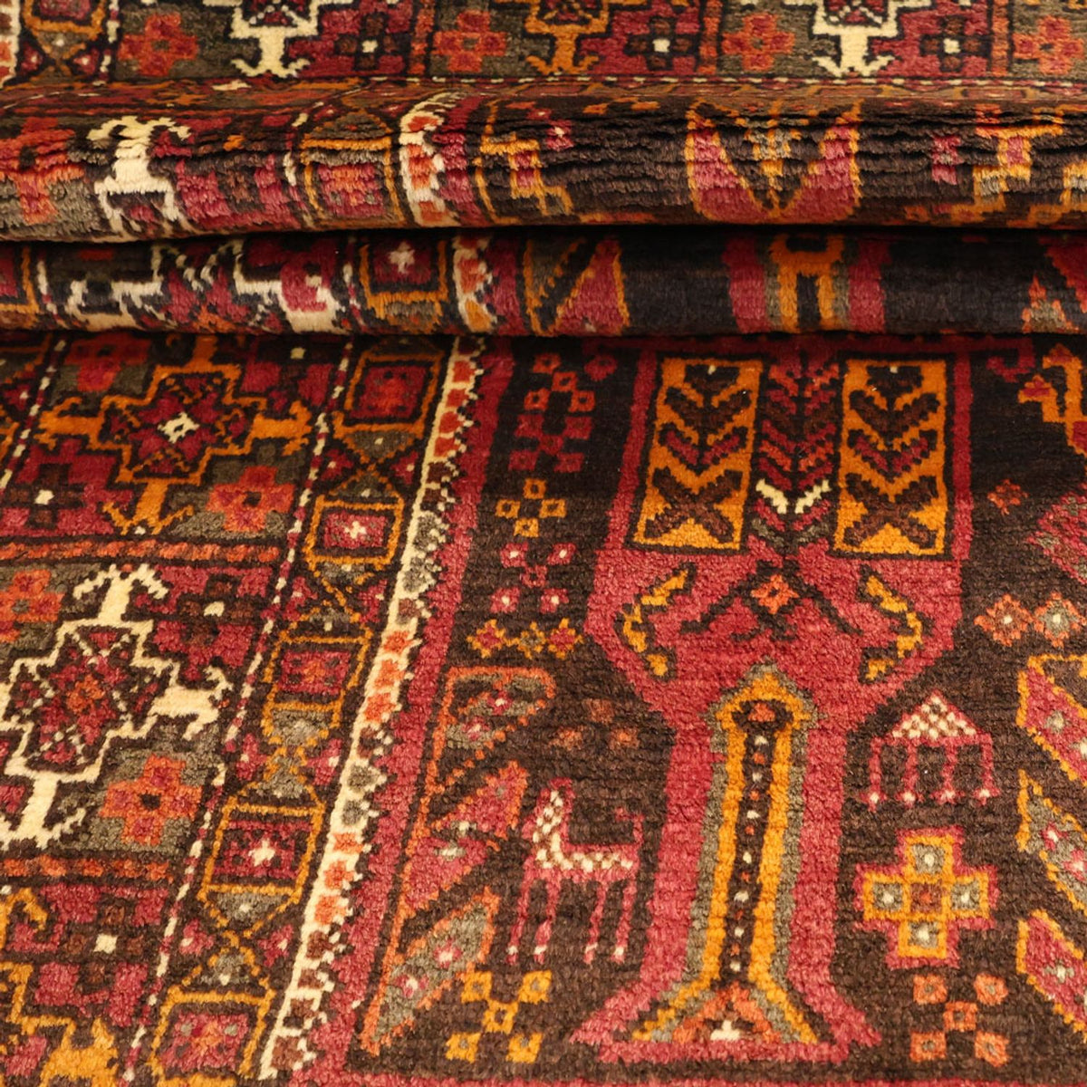 Tapis de couloir Tapis Belutsch - 211 x 102 cm - multicolore