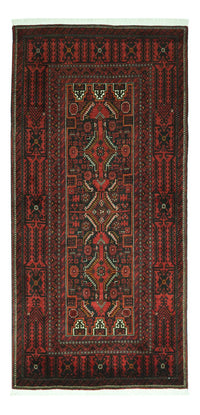 Tapis de couloir Tapis Belutsch - 201 x 97 cm - rouge foncé