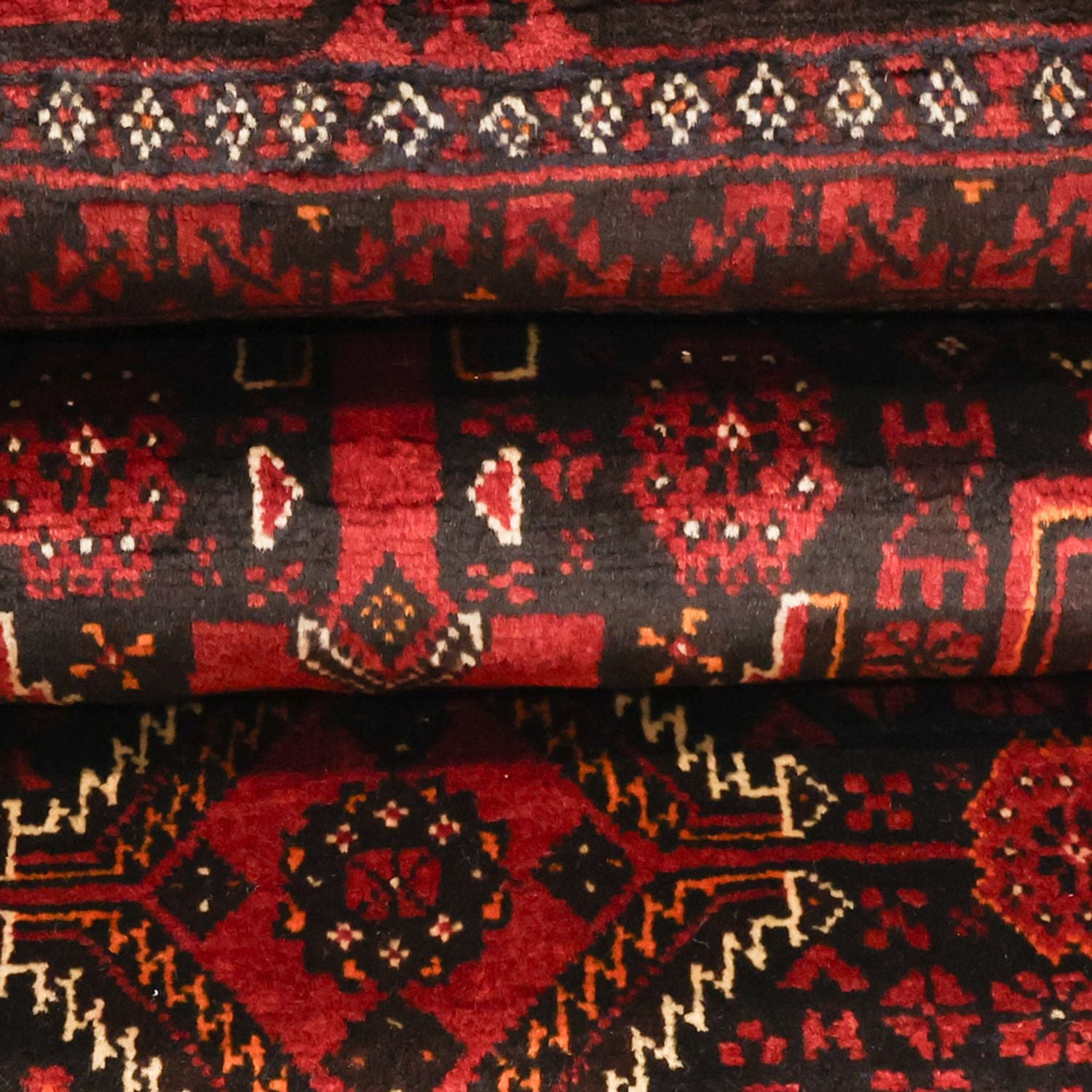 Tapis de couloir Tapis Belutsch - 201 x 97 cm - rouge foncé
