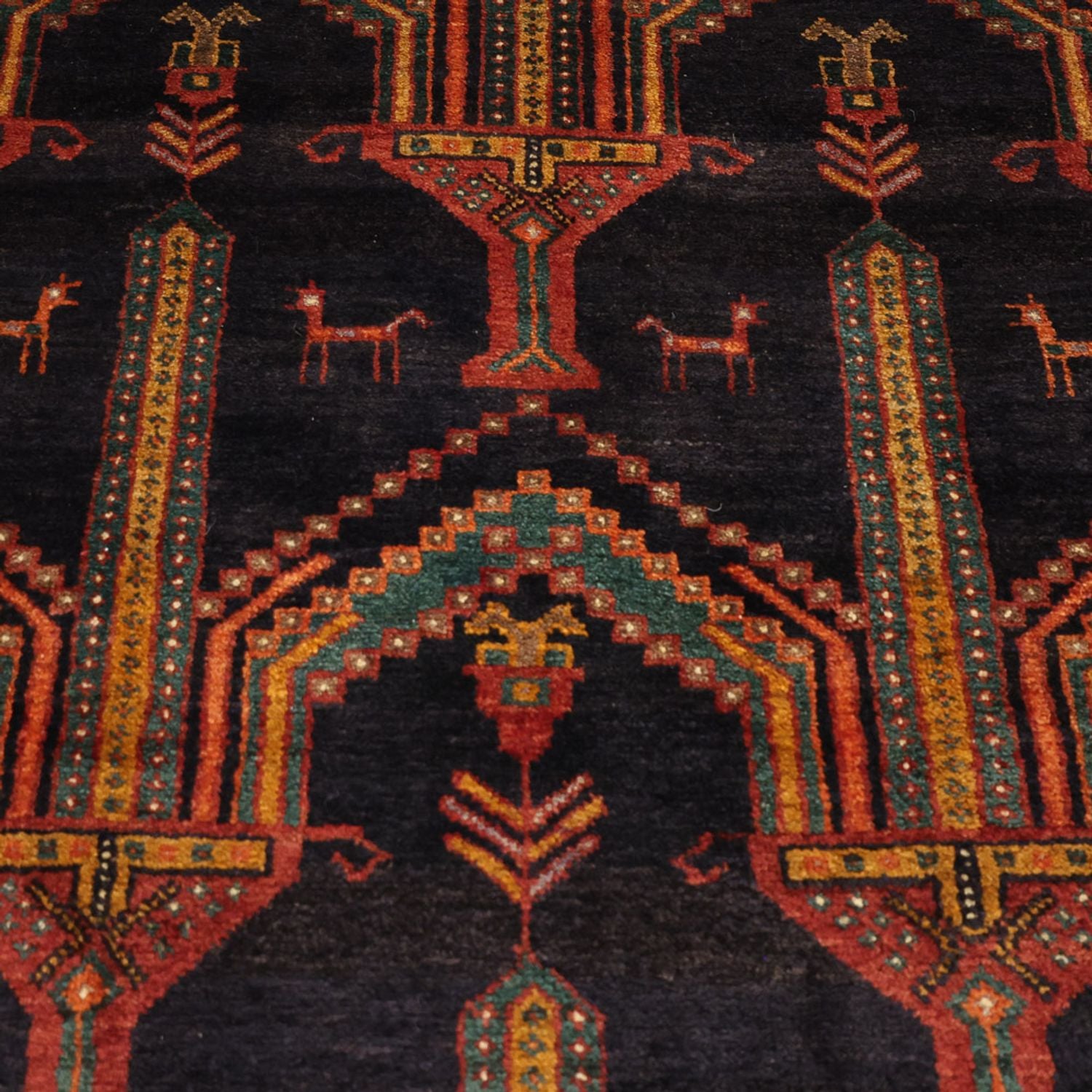 Tapis de couloir Tapis Belutsch - 274 x 125 cm - bleu foncé