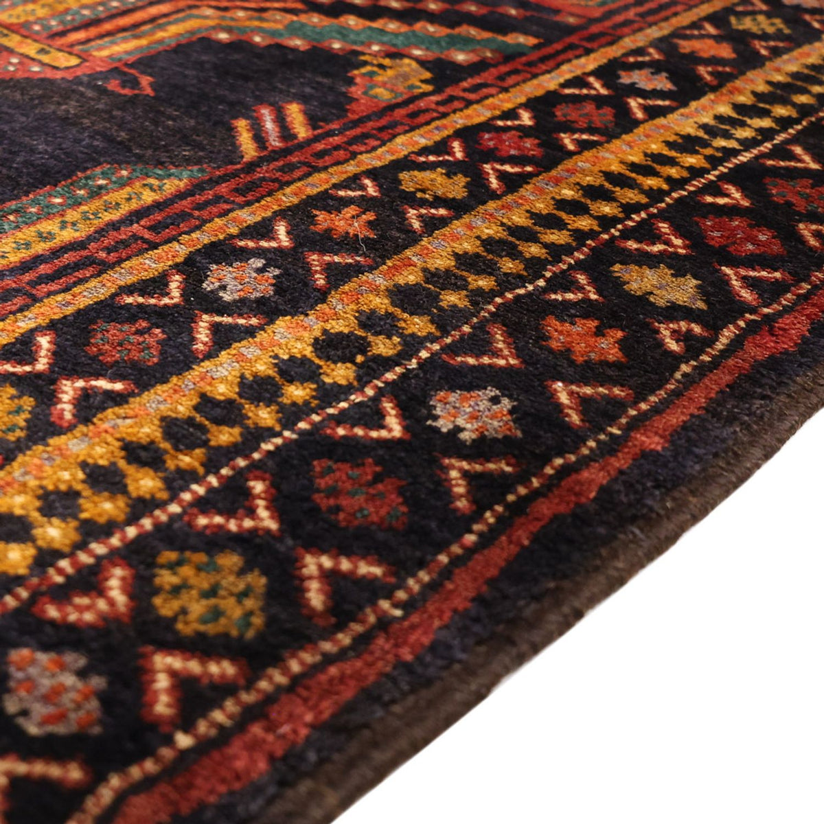 Tapis de couloir Tapis Belutsch - 274 x 125 cm - bleu foncé