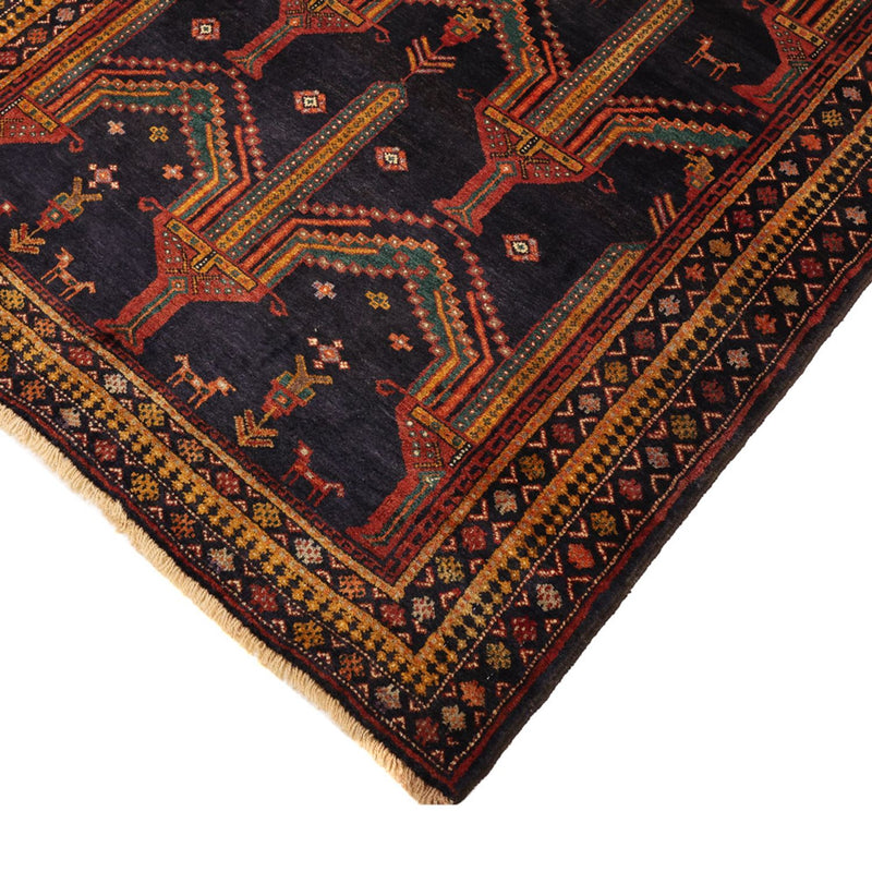 Tapis de couloir Tapis Belutsch - 274 x 125 cm - bleu foncé