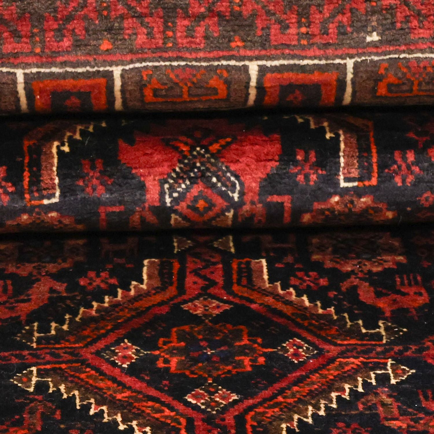 Tapis de couloir Tapis Belutsch - 190 x 99 cm - rouge foncé