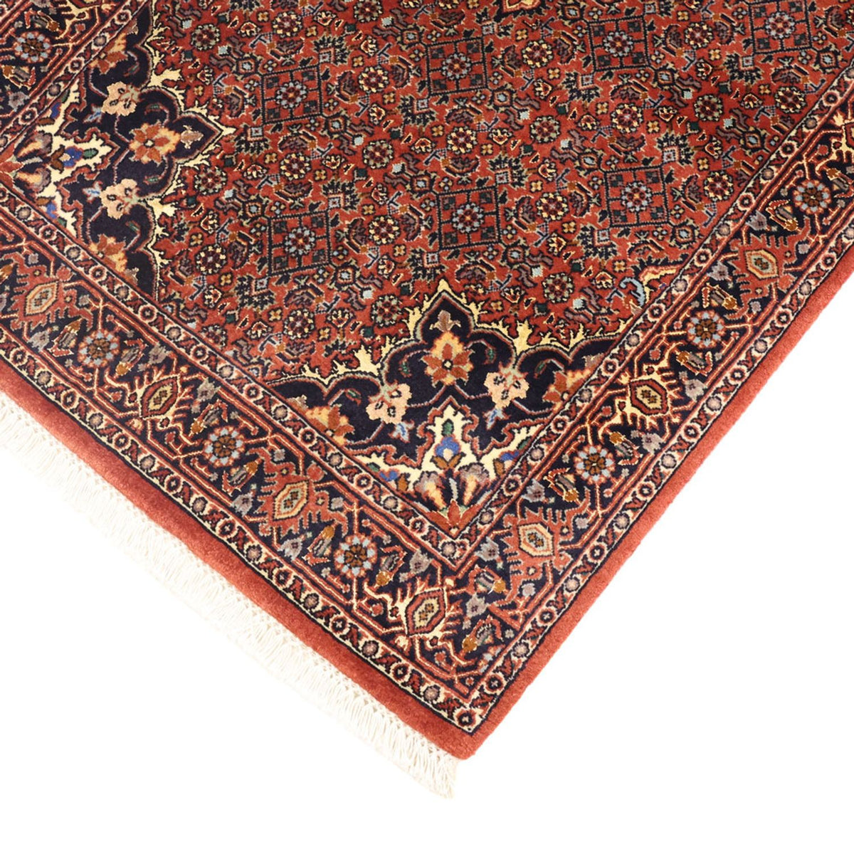 Tapis persan - Bidjar - Royal - 150 x 70 cm - rouge foncé