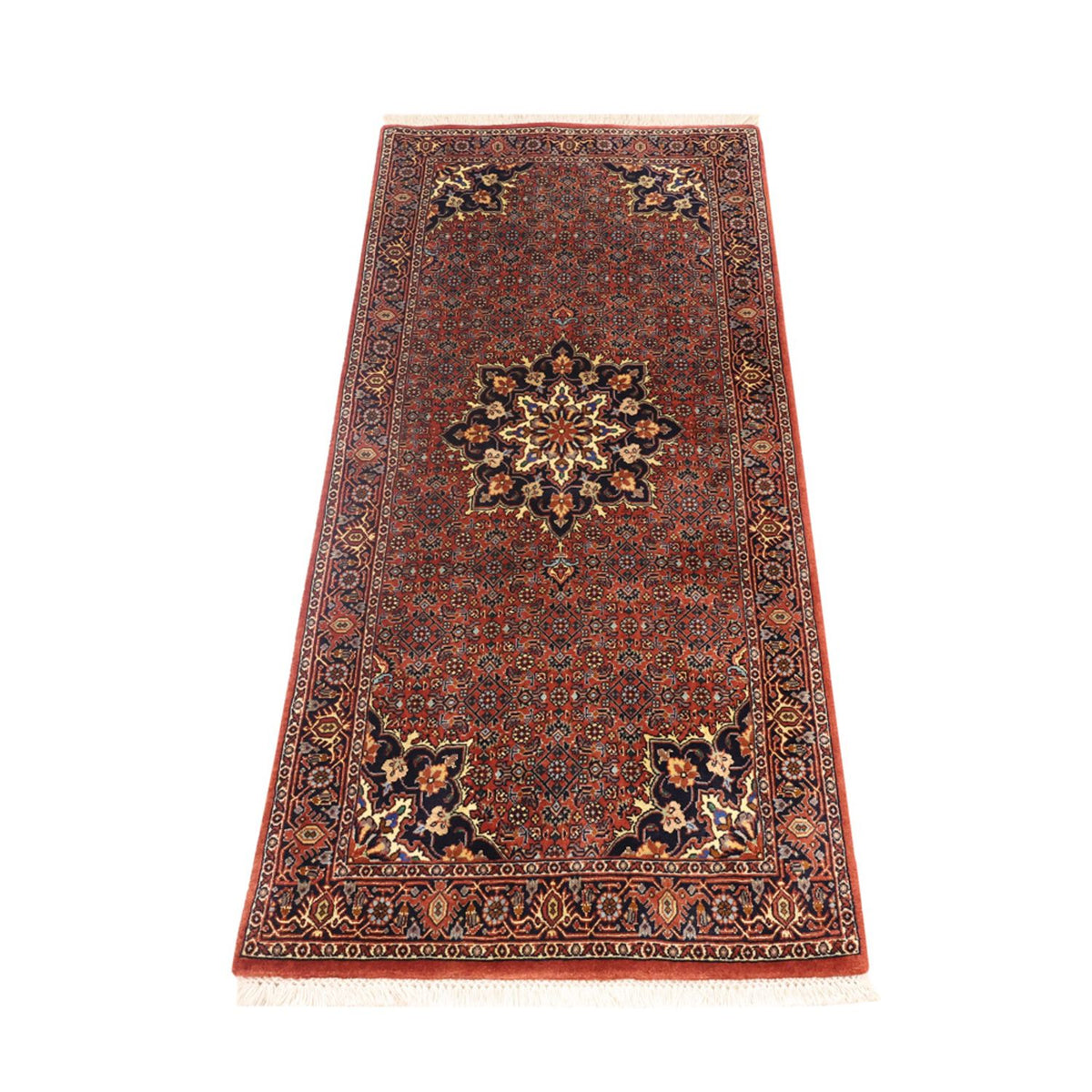 Tapis persan - Bidjar - Royal - 150 x 70 cm - rouge foncé